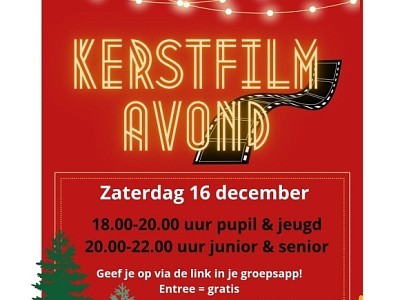 Kerstfilmavond 16 december