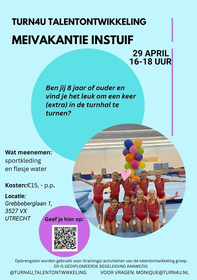 Instuiftraining meivakantie